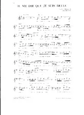 scarica la spartito per fisarmonica Il me dit que je suis belle (Chant : Patricia Kaas) (Slow) in formato PDF