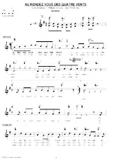 scarica la spartito per fisarmonica Au rendez vous des quatre vents (Madison Chanté) in formato PDF