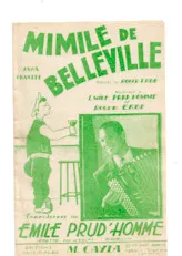 télécharger la partition d'accordéon Mimile de Belleville (Java) au format PDF