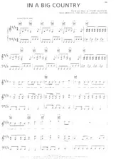 scarica la spartito per fisarmonica In a big country (Interprètes : Big Country) (Disco Rock) in formato PDF