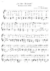 télécharger la partition d'accordéon In der Heimat (Soldatenlied 1914) (Arrangement : Heinrich Albert) (Marche) au format PDF