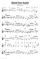 scarica la spartito per fisarmonica Balade pour Aurélie (Slow Binaire) in formato PDF