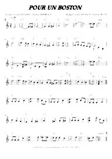 scarica la spartito per fisarmonica Pour un boston in formato PDF