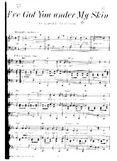 scarica la spartito per fisarmonica I've got you under my skin (Du Film : Born to dance) (Arrangement : Albert Sirmay) (Beguine) in formato PDF