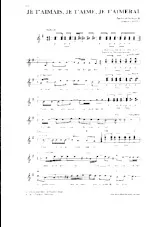 download the accordion score Je t'aimais, je t'aime, je t'aimerai (Slow) in PDF format