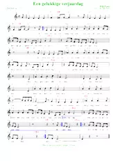 télécharger la partition d'accordéon Een gelukkige verjaardag (Arrangement : Luc Markey) (Swing) au format PDF