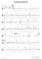 scarica la spartito per fisarmonica La valse à Gaston in formato PDF