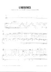 scarica la spartito per fisarmonica L'absence (Chant : Serge Reggiani) in formato PDF