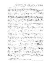 télécharger la partition d'accordéon Capote de grana y oro (Paso Doble) au format PDF