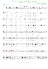 descargar la partitura para acordeón Er is een plaats in m'n armen (Arrangement : Luc Markey) (Chant : Will Tura) (Valse) en formato PDF