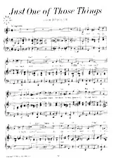 scarica la spartito per fisarmonica Just one of those things (Du film : Jubilee) (Arrangement : Albert Sirmay) (Slow Fox-Trot) in formato PDF