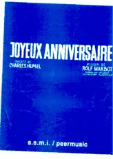 download the accordion score Joyeux anniversaire (D'après une mélodie du Folklore Américain) in PDF format