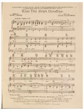 scarica la spartito per fisarmonica Kiss the boys goodbye (Chant : Mary Martin & Don Ameche) (Fox-Trot) in formato PDF