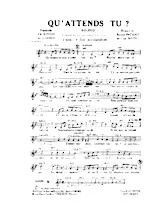 download the accordion score Qu'attends-tu ? (Boléro) in PDF format