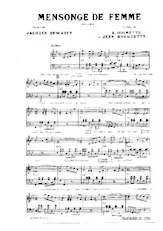 scarica la spartito per fisarmonica Mensonge de femme (Orchestration) (Boléro) in formato PDF