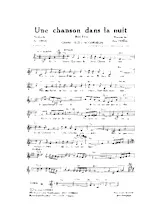 télécharger la partition d'accordéon Une chanson dans la nuit (Boléro) au format PDF