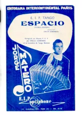télécharger la partition d'accordéon Espacio (Arrangement : Jorge Matéro) (Bandonéons + Accordéon) (Tango spacial) au format PDF