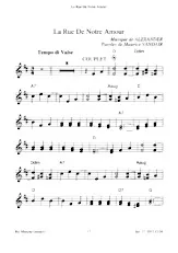 download the accordion score La rue de notre amour (Valse) in PDF format