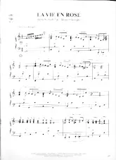 scarica la spartito per fisarmonica La vie en rose (Arrangement : Frank Marocco) (Slow) in formato PDF