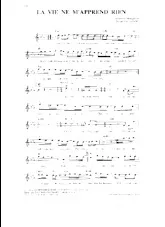 descargar la partitura para acordeón La vie ne m'apprend rien (Slow) en formato PDF