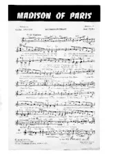 télécharger la partition d'accordéon Madison of Paris (Orchestration) au format PDF