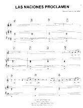 download the accordion score Las Naciones Proclamen (Chant : Marcos Witt) (Disco Rock) in PDF format