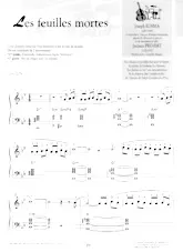 télécharger la partition d'accordéon Les feuilles mortes (Autumn leaves) (Chant : Yves Montand) (Slow) au format PDF