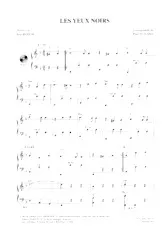 descargar la partitura para acordeón Les yeux noirs (Arrangement : Paul Durand & Jean Rodor) (Valse) en formato PDF