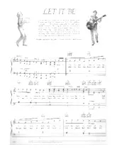 télécharger la partition d'accordéon Let it be (Interprètes : The Beatles / Aretha Franklin) (Slow Ballade) au format PDF