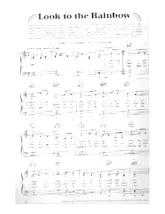 télécharger la partition d'accordéon Look to the rainbow (Chant : Ella Logan) (Valse Lente) au format PDF