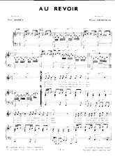 download the accordion score Au revoir in PDF format