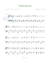 télécharger la partition d'accordéon Long long ago (Arrangement : Leon) (Folk) au format PDF