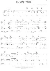 télécharger la partition d'accordéon Lovin' you (Chant : Minnie Ripperton) (Slow) au format PDF