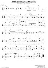 descargar la partitura para acordeón Matin bonheur en musique (Marche Chantée) en formato PDF
