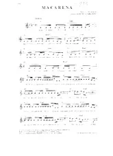scarica la spartito per fisarmonica Macarena (Interprètes : Los Del Rio) in formato PDF