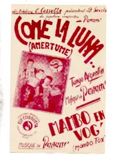 télécharger la partition d'accordéon Come la luna (Amertume) (Tango Argentin) au format PDF