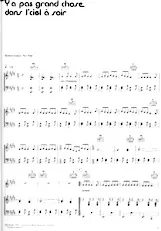 download the accordion score Y a pas grand chose dans l' ciel à soir in PDF format