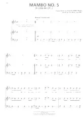 descargar la partitura para acordeón Mambo n°5 (A little bit of) en formato PDF