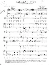 télécharger la partition d'accordéon Salvame Dios (La riposta della novia) (Chant : Rika Zaraï) au format PDF