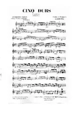 télécharger la partition d'accordéon Cinq durs (Orchestration Complète) (Java) au format PDF
