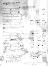 télécharger la partition d'accordéon Amène-toi chez nous (Nouvelle Version) (Guitare Piano Voix) au format PDF