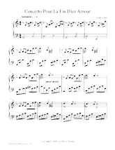 scarica la spartito per fisarmonica Concerto pour la fin d'un amour (Du Film : Un homme qui me plaît) in formato PDF