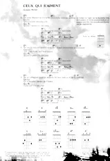 télécharger la partition d'accordéon Ceux qui s'aiment (Guitare Piano Voix) au format PDF