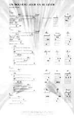 télécharger la partition d'accordéon Un nouveau jour va se lever (Guitare Piano Voix) au format PDF