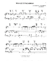 scarica la spartito per fisarmonica Más que palabras (Chant : Marcos Witt) (Ballade) in formato PDF