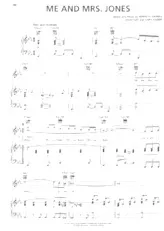 scarica la spartito per fisarmonica Me and Mrs Jones (Slow) in formato PDF