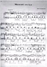 download the accordion score Menuet en la (Arrangement : Pierre Thiébat) in PDF format