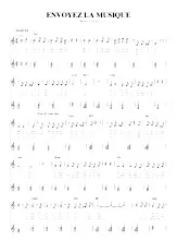 télécharger la partition d'accordéon Envoyez la musique (Chant : Annie Cordy) (Relevé) au format PDF