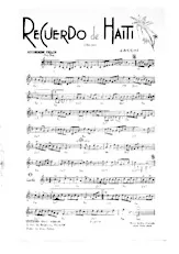download the accordion score Recuerdo de Haïti (Orchestration) (Cha Cha) in PDF format