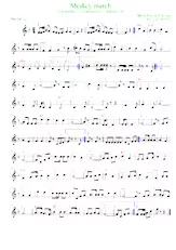 download the accordion score Medley march (Kradechor, Grundgesetz, Blos m'r jet) (Arrangement : Luc Markey) (Marche) in PDF format